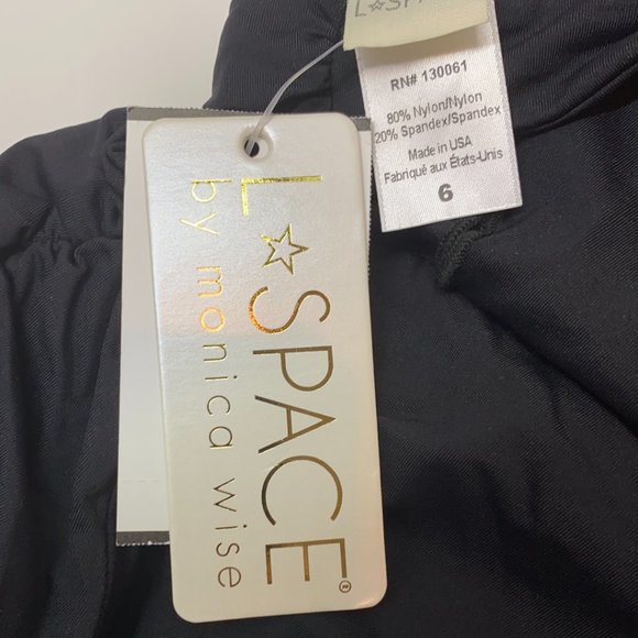 NWT L Space Sydney Black One Piece Swimsuit - Picture 5 of 5